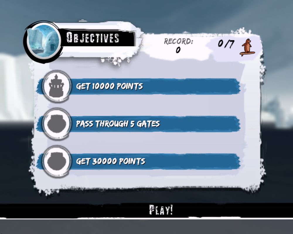 Surf's Up (Windows) screenshot: Your objectives