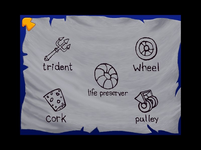Freddi Fish 2: The Case of the Haunted Schoolhouse (Windows) screenshot: These are the items Freddi needs for her ghost trap
