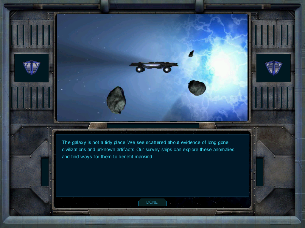 Galactic Civilizations (Windows) screenshot: Discovering space junk.