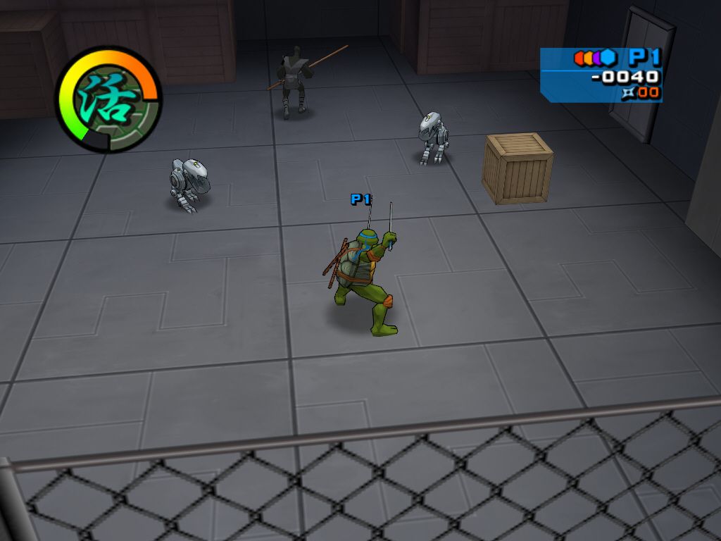 Teenage Mutant Ninja Turtles 2: Battle Nexus (Windows) screenshot: 3 vs. 1, too easy