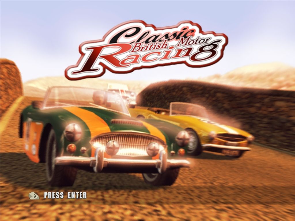 Classic British Motor Racing (Windows) screenshot: Title screen.