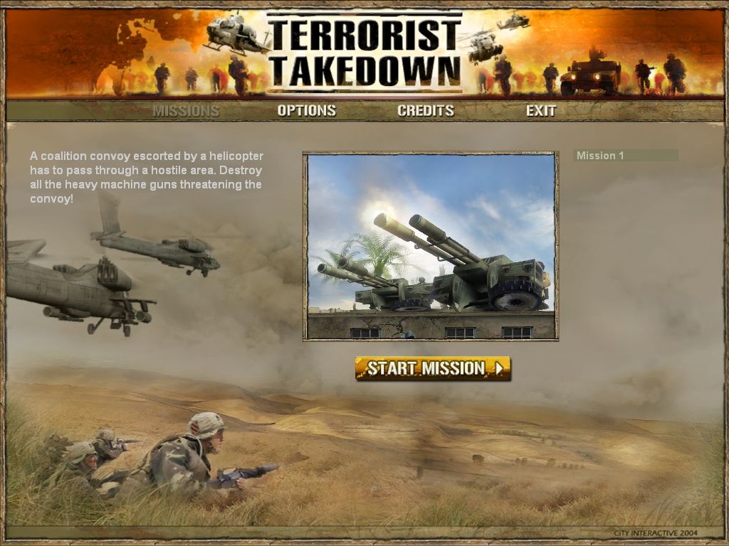 Terrorist Takedown (Windows) screenshot: Mission briefing.