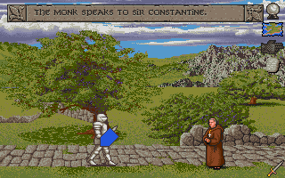 Spirit of Excalibur (CDTV) screenshot: A monk.