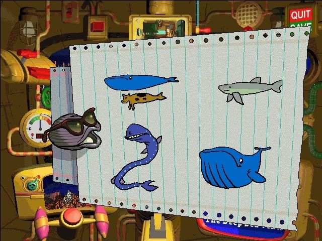 Scholastic's The Magic School Bus Explores the Ocean (Windows) screenshot: ...and discover fun facts about ocean life