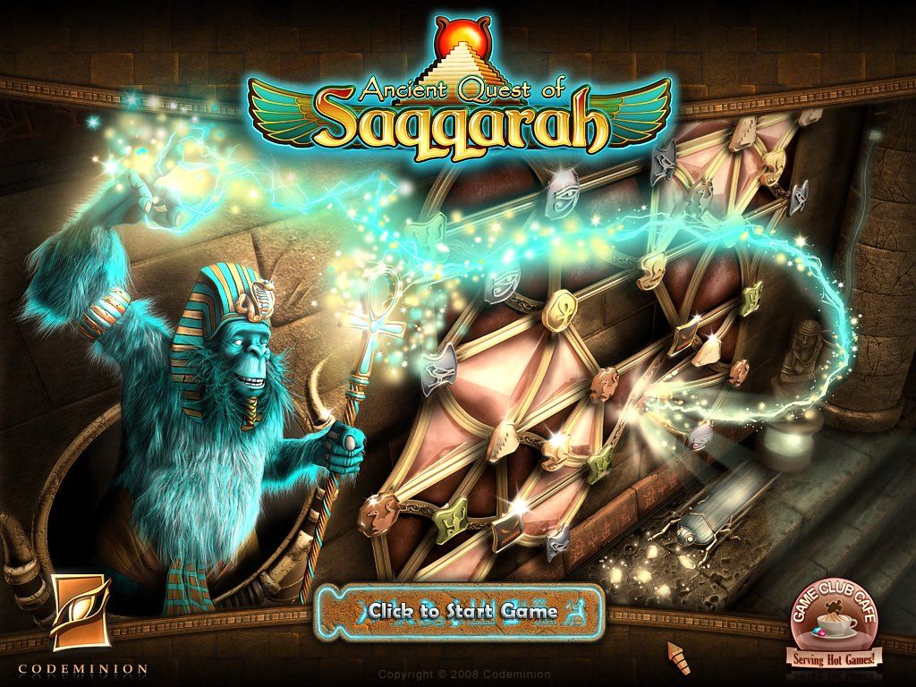 Ancient Quest of Saqqarah (Windows) screenshot: Title screen