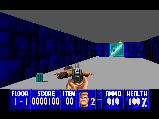 Wolfenstein 3D (3DO) screenshot: One down, zillions to go.