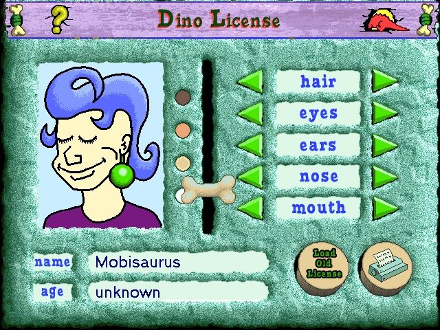 Scholastic's The Magic School Bus Explores in the Age of Dinosaurs (Windows) screenshot: The Dino license