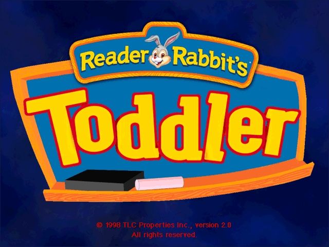 Reader Rabbit's Toddler (Windows) screenshot: Title screen