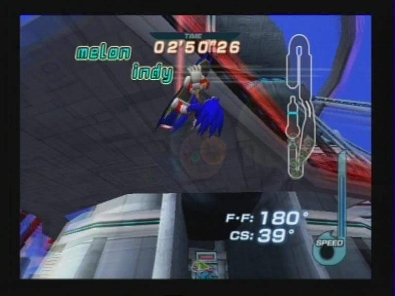 Sonic Riders (PlayStation 2) screenshot: In Game 4 - Stage 1: Take note, Melon Indy.