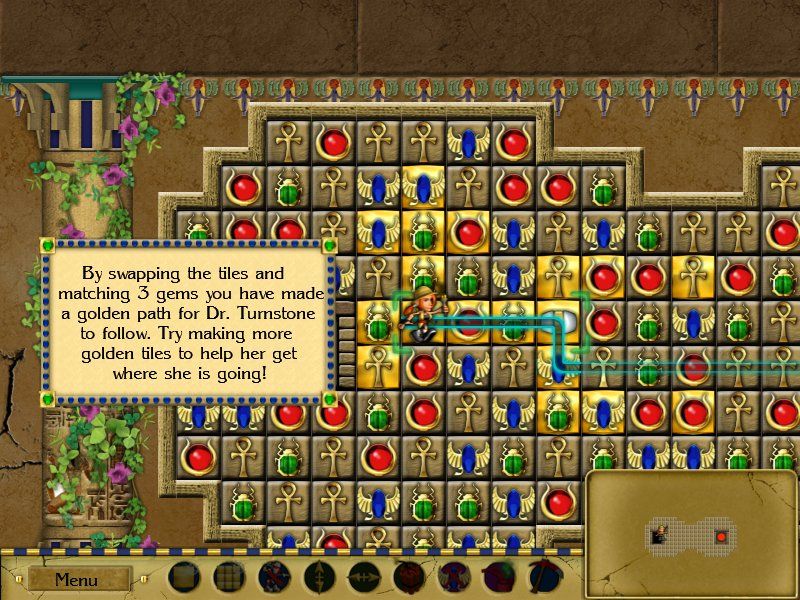Jewels of Cleopatra (Windows) screenshot: Game start