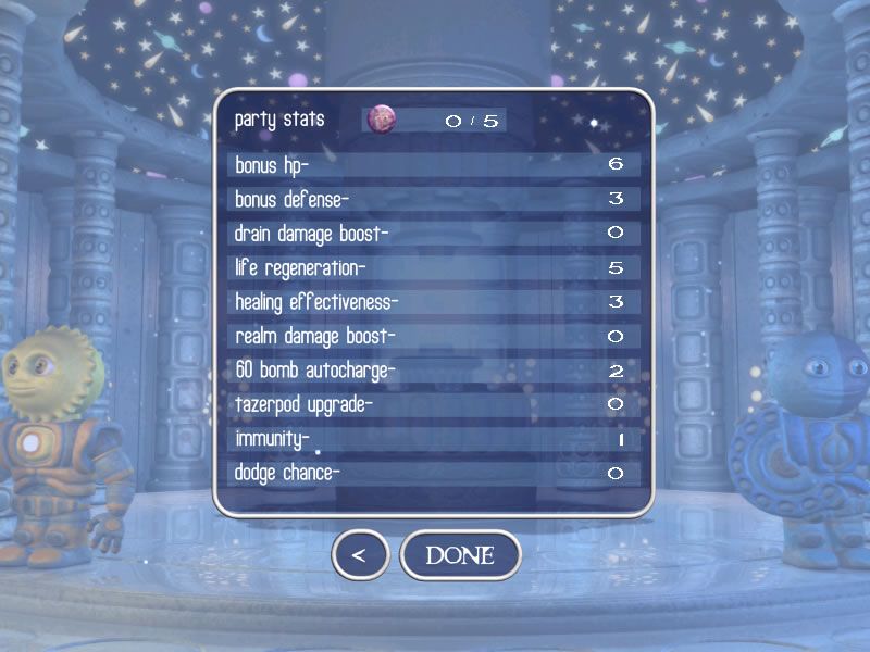 Iffermoon (Windows) screenshot: Skills that affect the whole party.