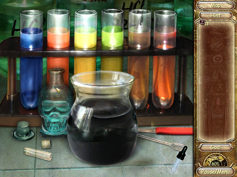 Laura Jones and the Gates of Good and Evil (Windows) screenshot: There is something hidden inside the jar...