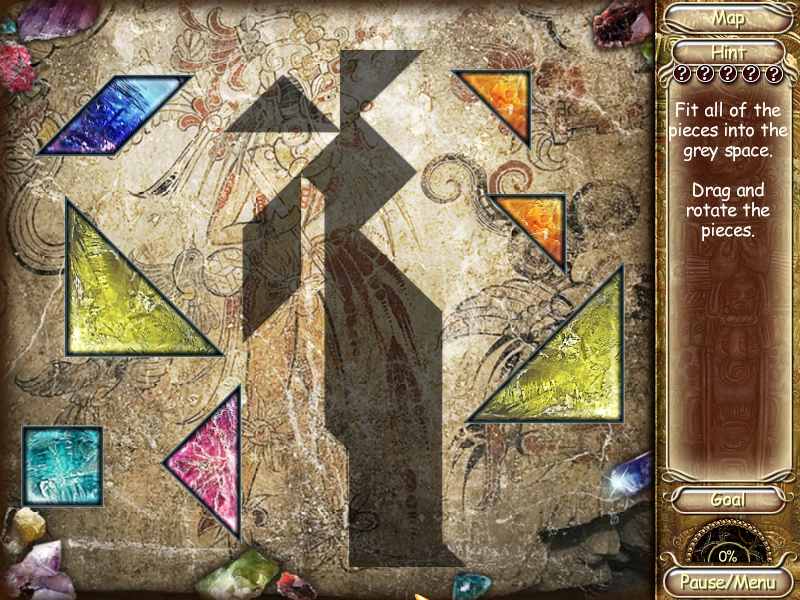 Laura Jones and the Gates of Good and Evil (Windows) screenshot: Mini-game puzzle