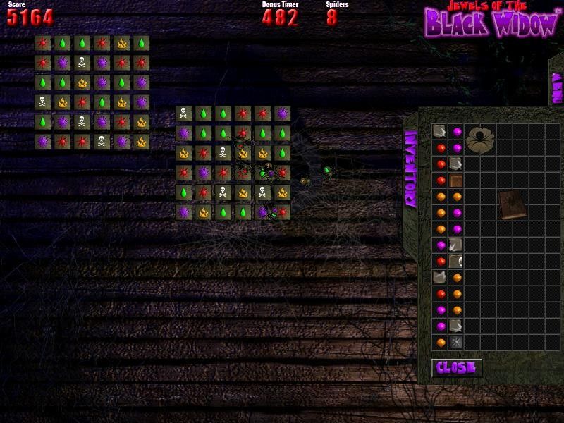 Jewels of the Black Widow (Windows) screenshot: Level 2. I need to finish both puzzles.