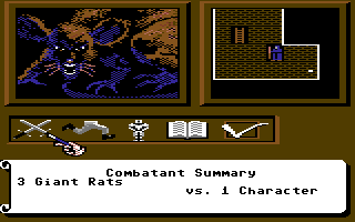 Tangled Tales (Commodore 64) screenshot: Oh, rats!