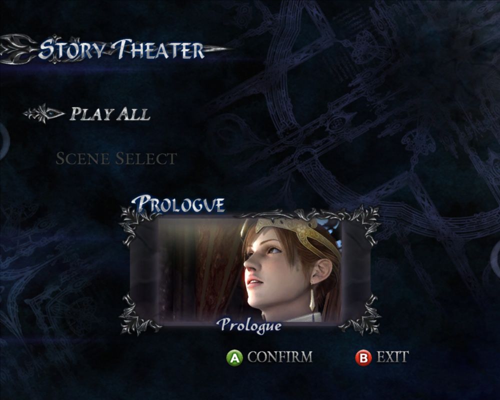 Devil May Cry 4 (Windows) screenshot: The story theater lets you play movie clips.