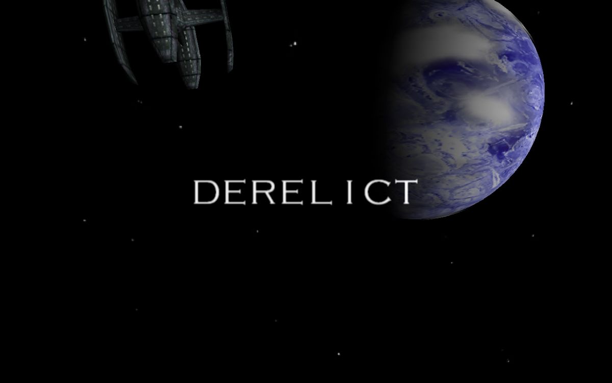 Derelict (Windows) screenshot: Title screen.