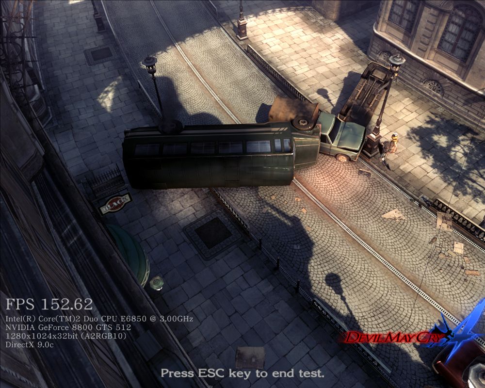 Devil May Cry 4 (Windows) screenshot: PC performance test