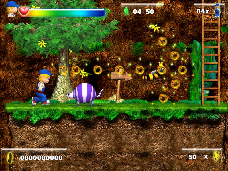 Jump Jack (Windows) screenshot: Forest world