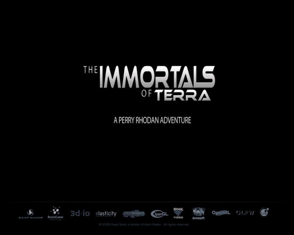The Immortals of Terra: A Perry Rhodan Adventure (Windows) screenshot: Title Screen (North American)