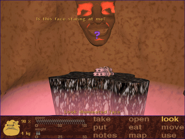 Dive: The Conquest of Silver Eye (DOS) screenshot: Rock face