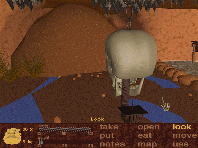 Dive: The Conquest of Silver Eye (DOS) screenshot: Big rock