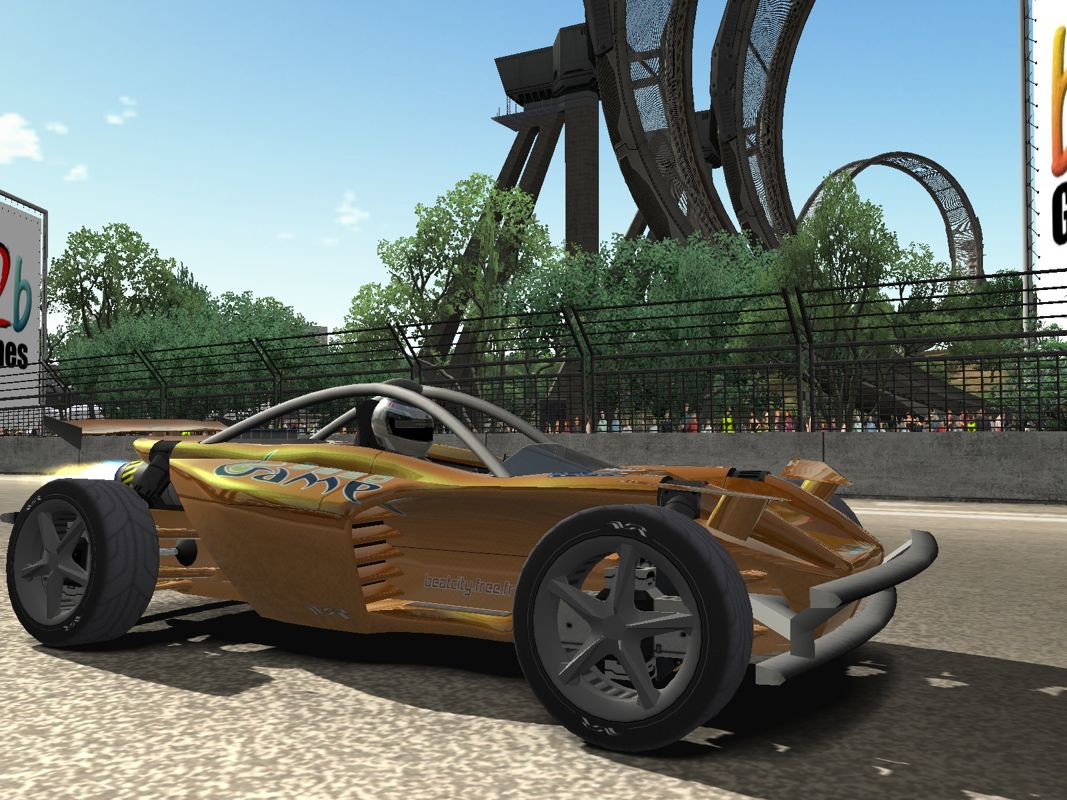 Nitro Stunt Racing: Stage 1 (Windows) screenshot: Cruising on Looping's track