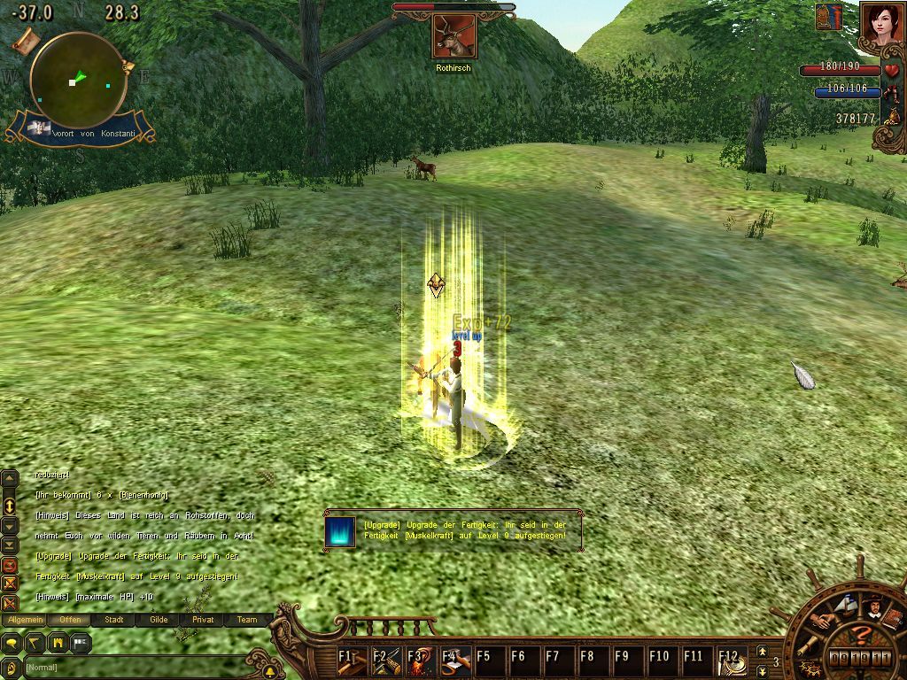 Bounty Bay Online (Windows) screenshot: Gain one skill level.
