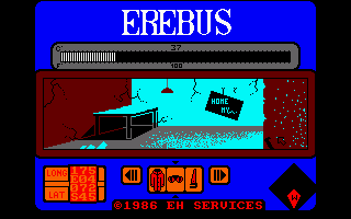 Erebus (Amstrad CPC) screenshot: An abandoned cabin.