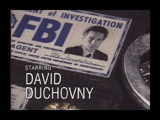 The X-Files Game (Windows) screenshot: David Duchovny (from intro)