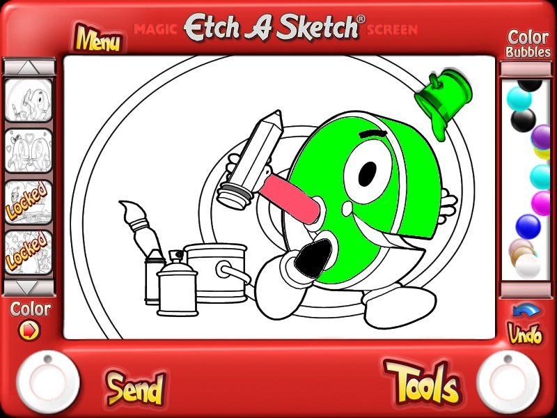 Etch A Sketch (Windows) screenshot: Coloring book