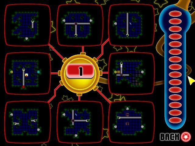 Prism: Light the Way (Windows) screenshot: The Puzzle puzzles are 8 puzzles per level that you can complete at your leisure. Once you finish all 8, it is on to the next level.