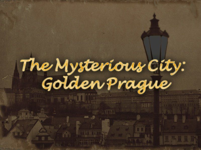 The Mysterious City: Golden Prague (Windows) screenshot: Title screen