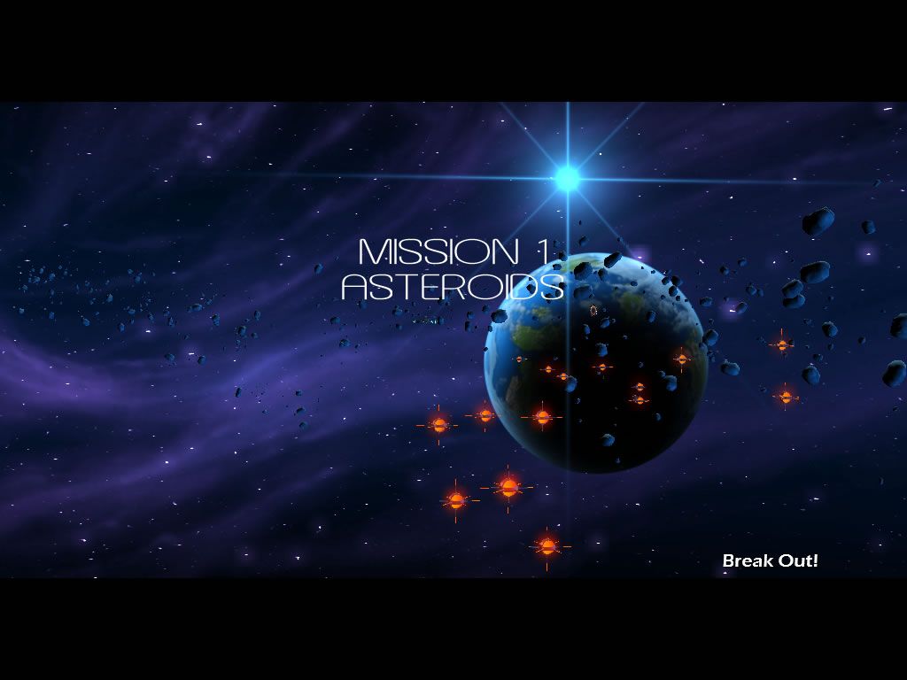 Aces of the Galaxy (Windows) screenshot: Loading screen of the first mission