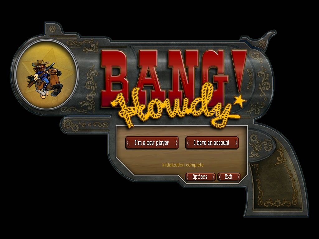 Bang! Howdy (Windows) screenshot: Title screen