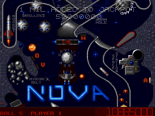 Silverball (DOS) screenshot: Nova