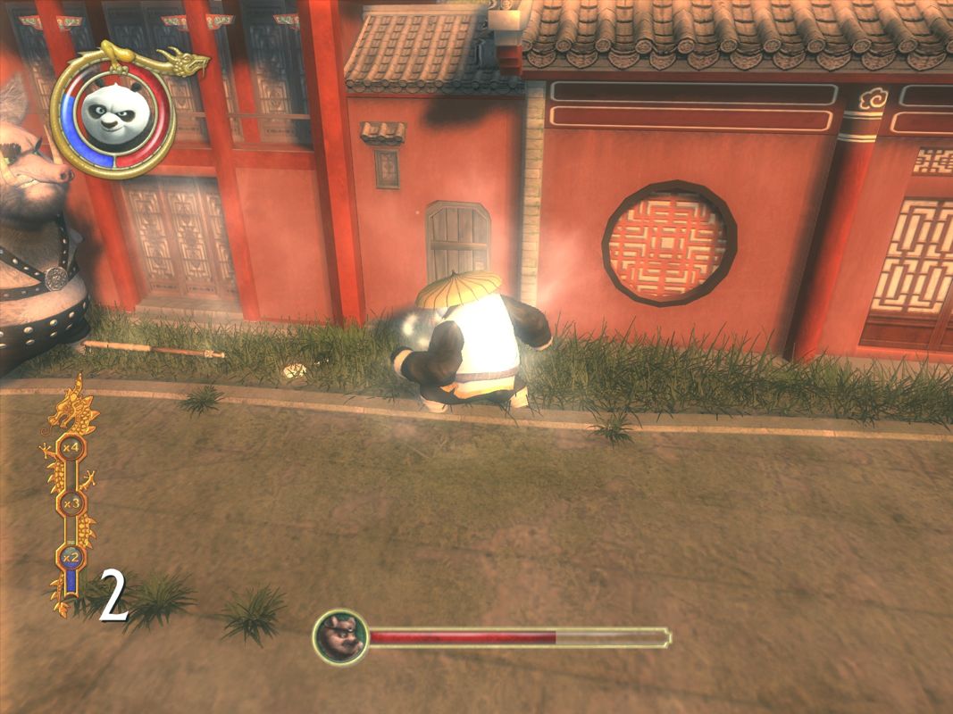 Kung Fu Panda (Windows) screenshot: Fighting the big boss.