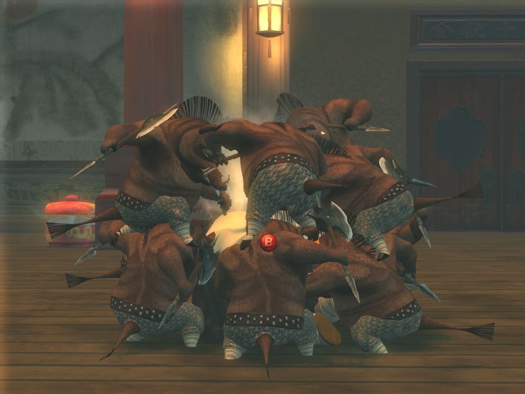 Kung Fu Panda (Windows) screenshot: One of the many action-button-events.