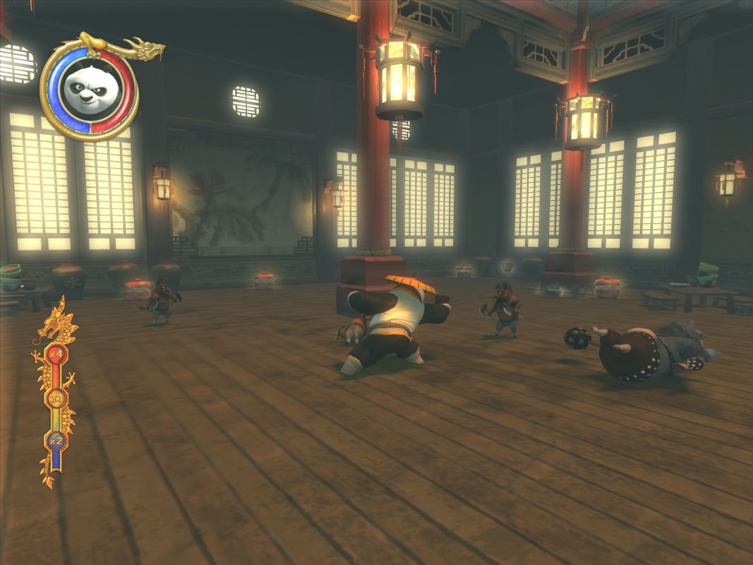 Kung Fu Panda (Windows) screenshot: Po in his element.
