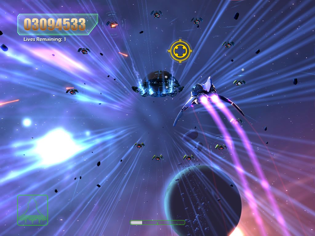 Aces of the Galaxy (Windows) screenshot: These sections make you travel at a fast speed.