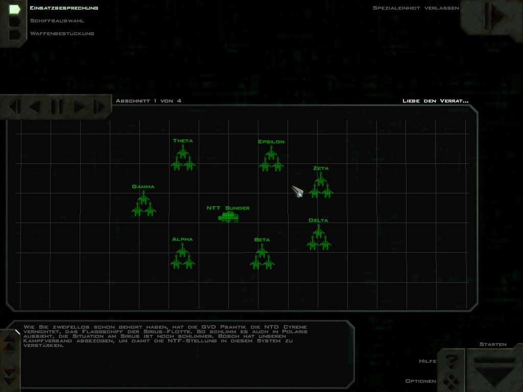 Freespace 2 (Windows) screenshot: Mission briefing