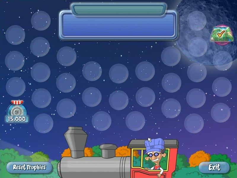 The Amazing Brain Train! (Windows) screenshot: I've earned more trophies. My trophy room is getting more crowded.