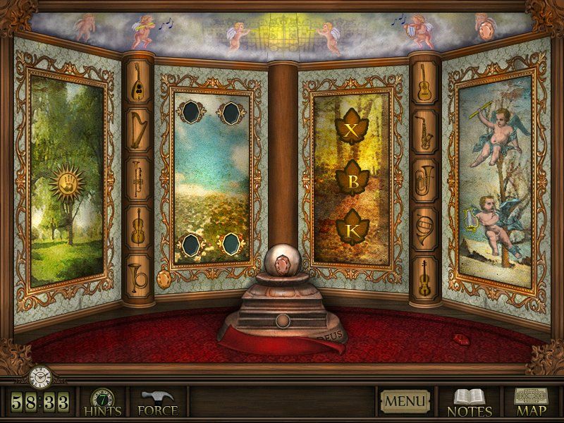 Forgotten Riddles: The Moonlight Sonatas (Windows) screenshot: Puzzle room
