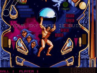 Silverball (DOS) screenshot: Odyssey