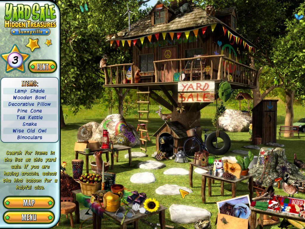 Yard Sale Hidden Treasures: Sunnyville (Windows) screenshot: Hippie yard