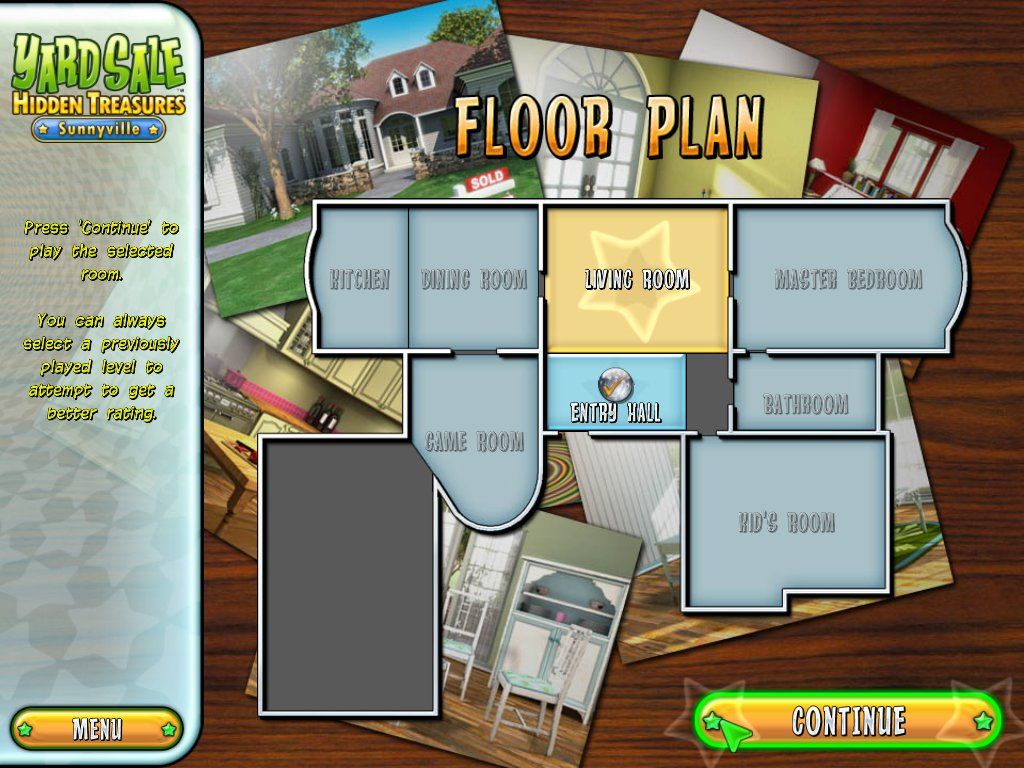 Screenshot of Yard Sale Hidden Treasures Sunnyville (Windows, 2008