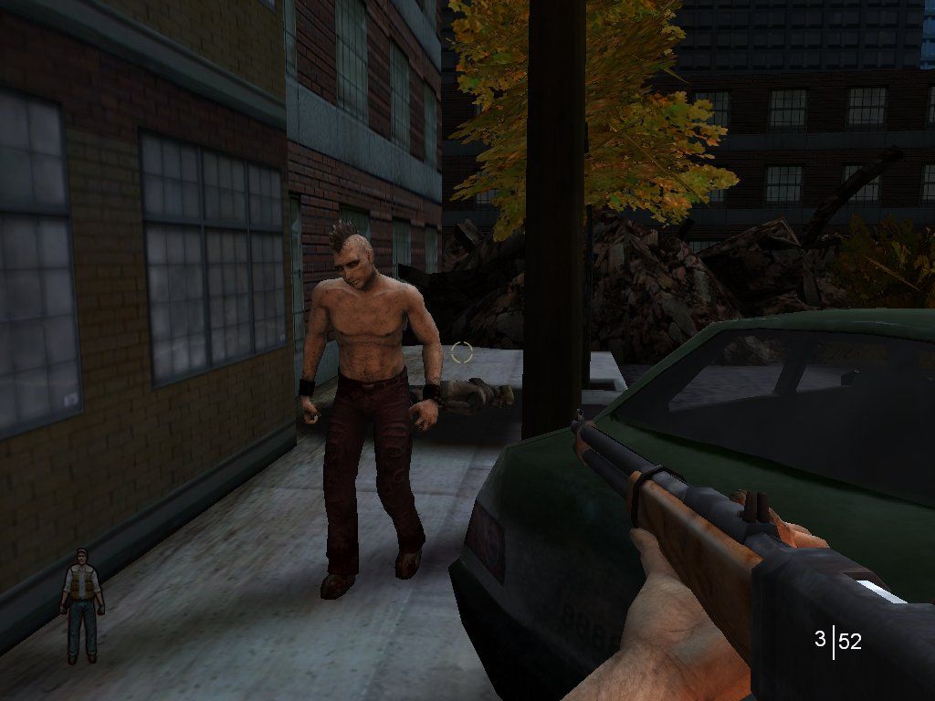 Land of the Dead: Road to Fiddler's Green (Windows) screenshot: Do you feel lucky, punk?