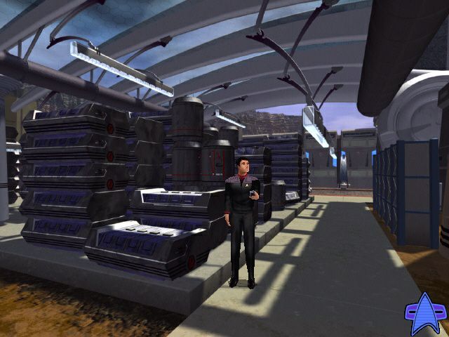 Star Trek: Hidden Evil (Windows) screenshot: Colony warehouse