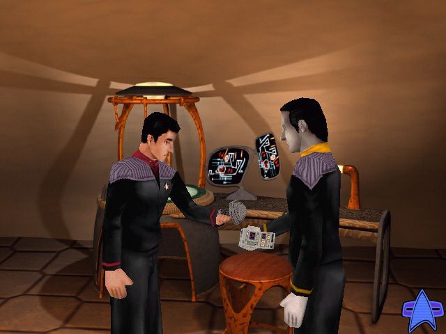Star Trek: Hidden Evil (Windows) screenshot: Scanning an alien object