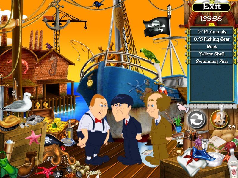 The Three Stooges: Treasure Hunt Hijinks (Windows) screenshot: Port